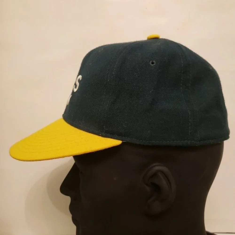 Oakland Athletics A's New Era Diamond Col Fitted Wool Hat MLB Size 7 Made in USA